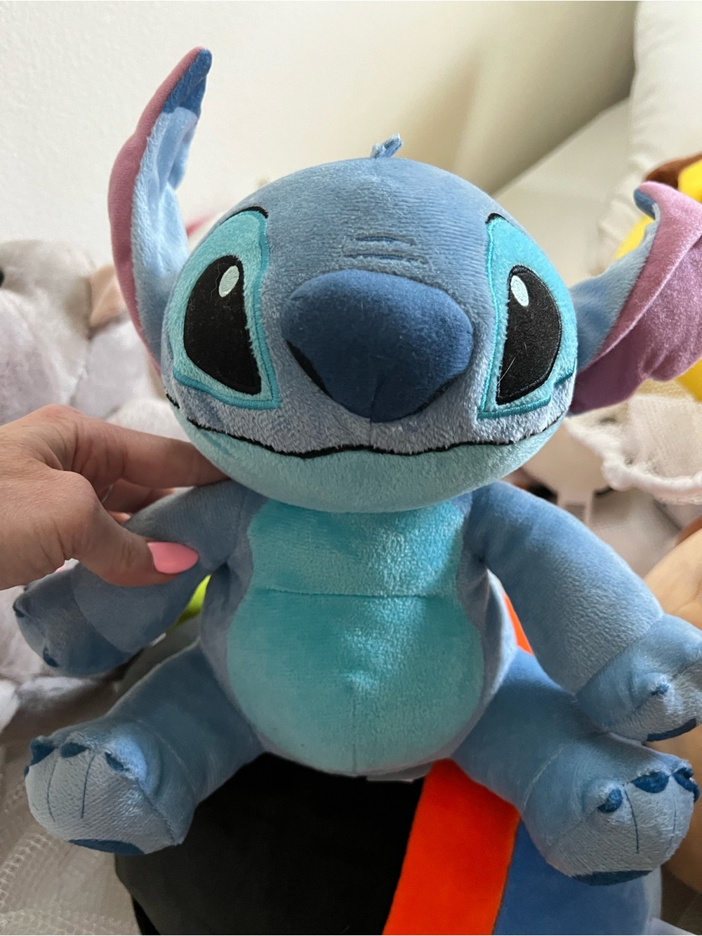 Disney Blue and Pink Stitch Plush - Soft Lilo & Stitch Stuffed Toy
